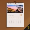 Calendario de pared con Wire-o superior